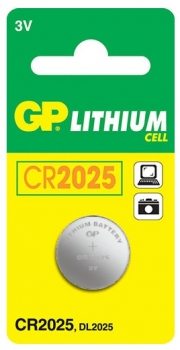GP CR2025 Lithium Knopfzelle 3 V