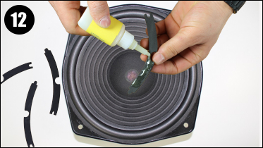 Speaker surround foam edge rubber repair instructions