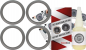 Preview: Jbl Model L150A Speaker Surround Re-Foam Repair Kit - 4 Pieces Surrounds For Woofer