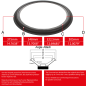 Preview: 14" - 375mm Lautsprecher Schaumstoffsicke