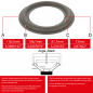 Preview: 4" - 116.5mm Lautsprecher Schaumstoffsicke