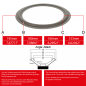 Preview: 7" - 195mm Lautsprecher Schaumstoffsicke