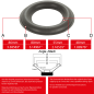 Preview: 3" - 86mm Speaker Rubber Surround - Edge