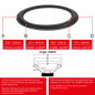 Preview: 9"x6" - 230x158mm Lautsprecher Oval Schaumstoffsicke