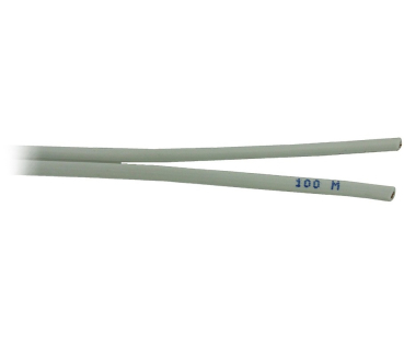 100 Meter Lautsprecherkabel Weiß 2x 0,75 mm2