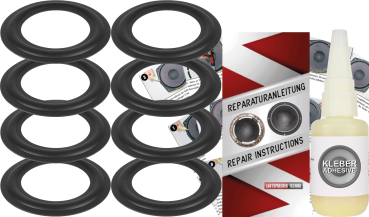Bang & Olufsen Beolab Penta Speaker Surround Re-Foam Repair Kit - 8 Pieces Surrounds For Woofer