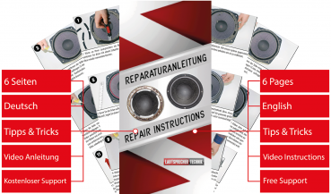 Braun L 620 Lautsprecher Sicken Reparatur Set