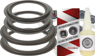 Electro Voice Interface: α Speaker Surround Re-Foam Complete Repair Kit For Passive Radiator And Woofer