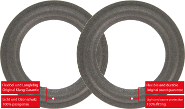 Infinity Reference 40 Speaker Surround Re-Foam Complete Repair Kit For Woofer And Midrange