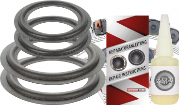 Infinity Studio Monitor 205 Speaker Surround Re-Foam Complete Repair Kit For Woofer And Midrange