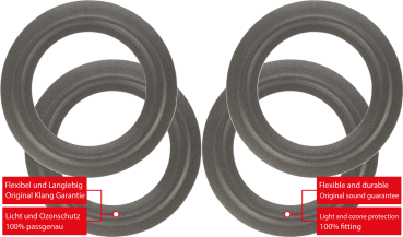 Infinity Studio Monitor 255 Speaker Surround Re-Foam Repair Kit - 4 Pieces Surrounds For Midrange