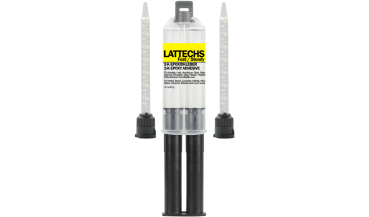 Lattechs Epoxy Adhesive For Voice Coil, Spider, Frame, Magnet, Dust Cap 27g Double Nozzles Transparent 5 Minutes