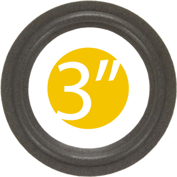 3" - 85mm Lautsprecher Schaumstoffsicke