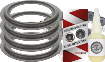 Quadral All-Craft AC 2000 Speaker Surround Re-Foam Repair Kit - 4 Pieces Surrounds For Woofer
