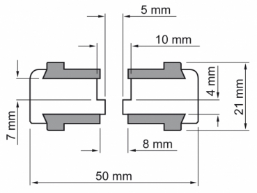 Aluminium Füsse