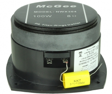 McGee NWX304 Heavy Duty Titanium Super Tweeter 100 W 8 Ohm