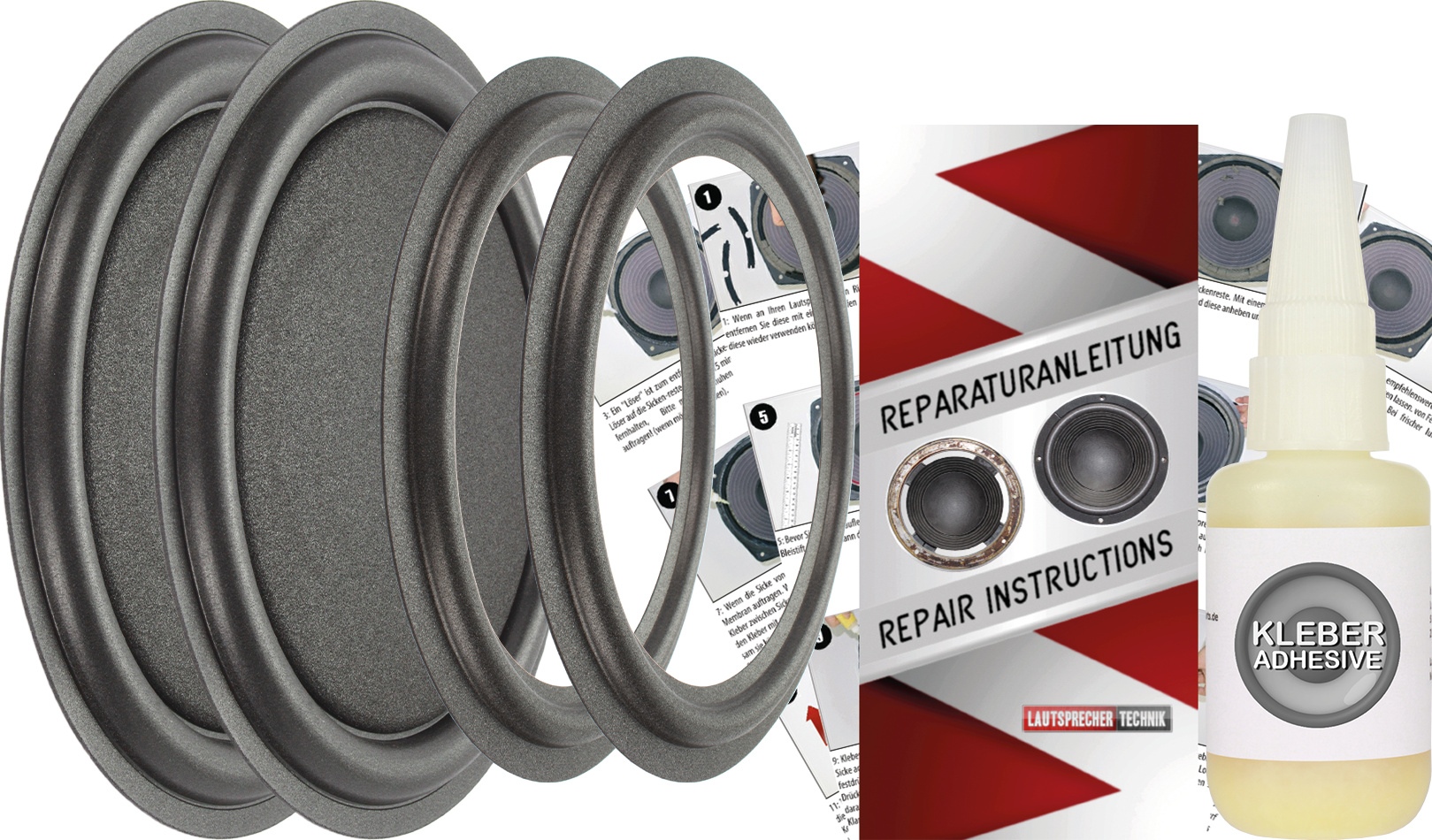Audio Parts Kirsay E.K. - Infinity ES-83 Lautsprecher Passiv Membrane Reparatur Set