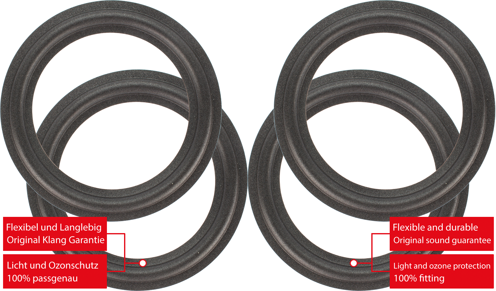 INFINITY SM-152 SM152 15 Woofer Parts Speaker Foam Edge Repair Kit # FSK-15A