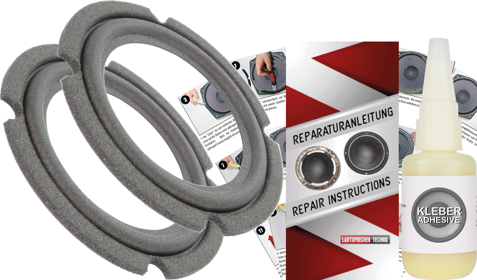 JBL 8-inch Speaker Foam Repair Kit – For R82 Radiance, S1, S2, SVA1800 – Springfield Speaker