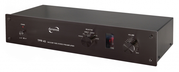 thumbnail image 2 of Dynavox TPR-3 Tube Preamp – Black Analog Stereo Preamp With Phono Input, 2-Channel 2 of 6