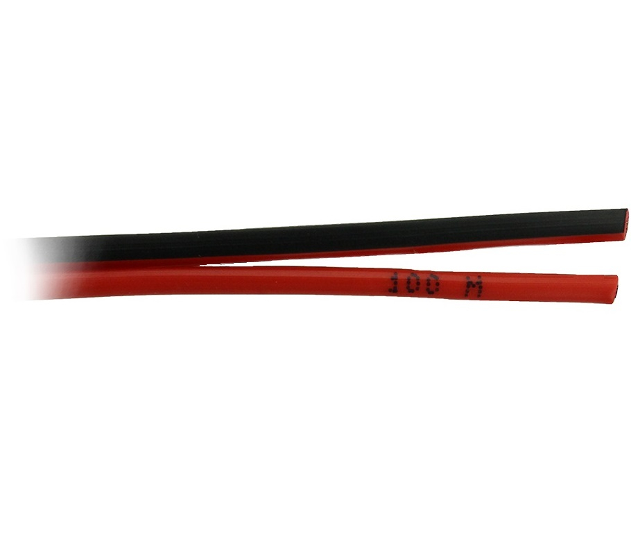 100 Meter Lautsprecherkabel Rot Schwarz 1,5 mm2