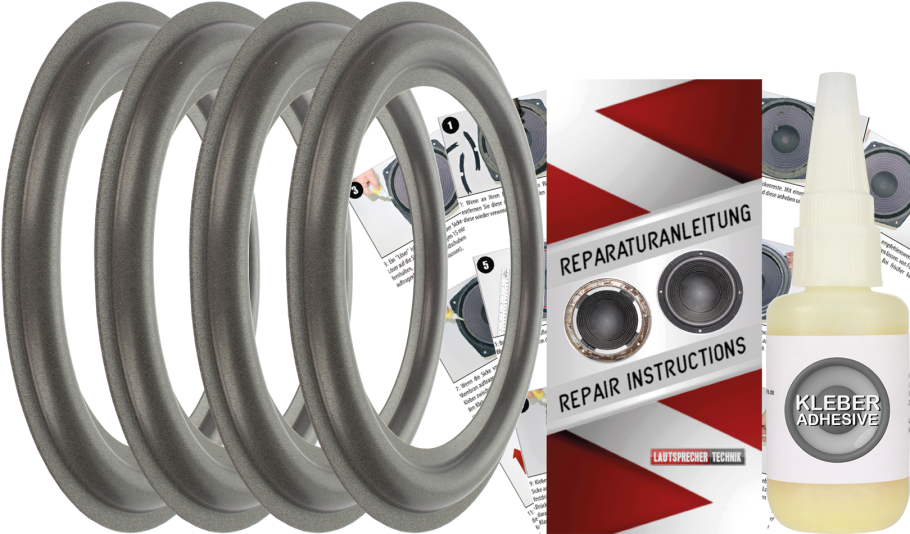 Audio Physic Caldera / Scan Speak 21W/8554-03 Speaker Surround Re-Foam Repair Kit - 4 Pieces Surrounds
