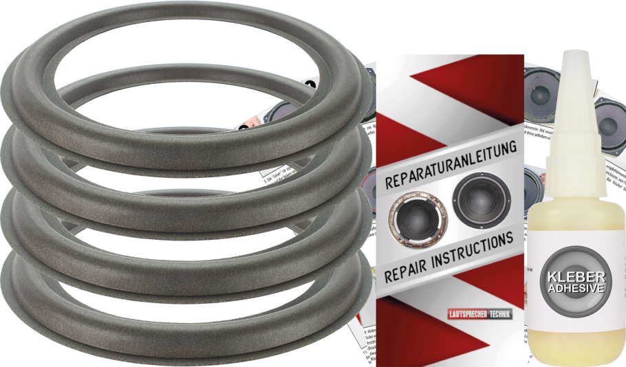 Dali 109 Speaker Surround Re-Foam Repair Kit - 4 Pieces Surrounds For Woofer