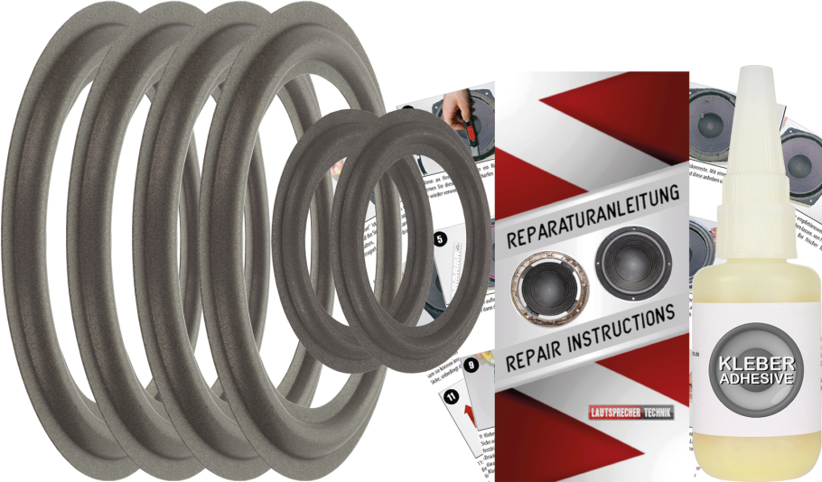 Dali 8 Lautsprecher Sicken Reparatur Komplett Set Für Tieftöner Und Mitteltöner