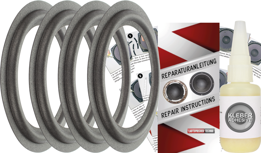 Dual CL 1000 Lautsprecher Sicken Reparatur Set - 4 Stück Sicken Für Tieftöner