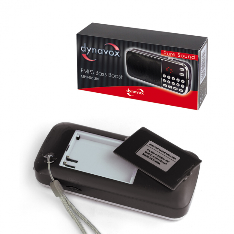 Dynavox FMP3 Bass Boost MP3-Player Mit FM-Tuner