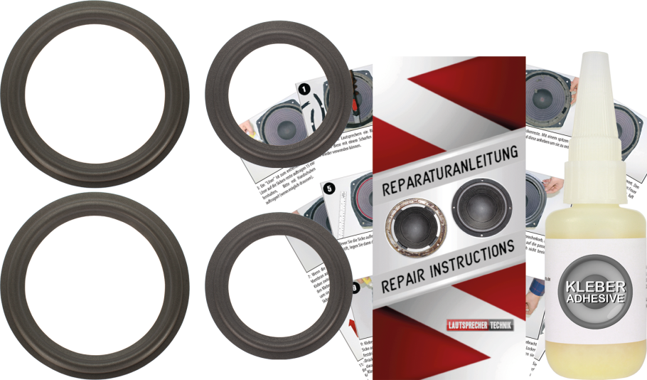 Electro Voice Link 9 Speaker Surround Re-Foam Complete Repair Kit For Passive Radiator And Woofer