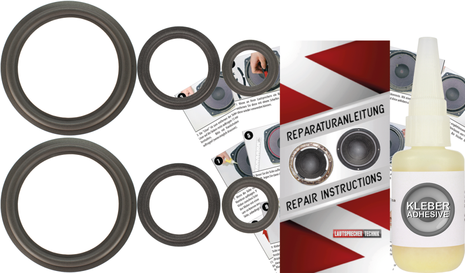 Infinity Crescendo CS 3008 Lautsprecher Sicken Reparatur Komplett Set Für Tieftöner, Mitteltieftöner Und Mitteltöner