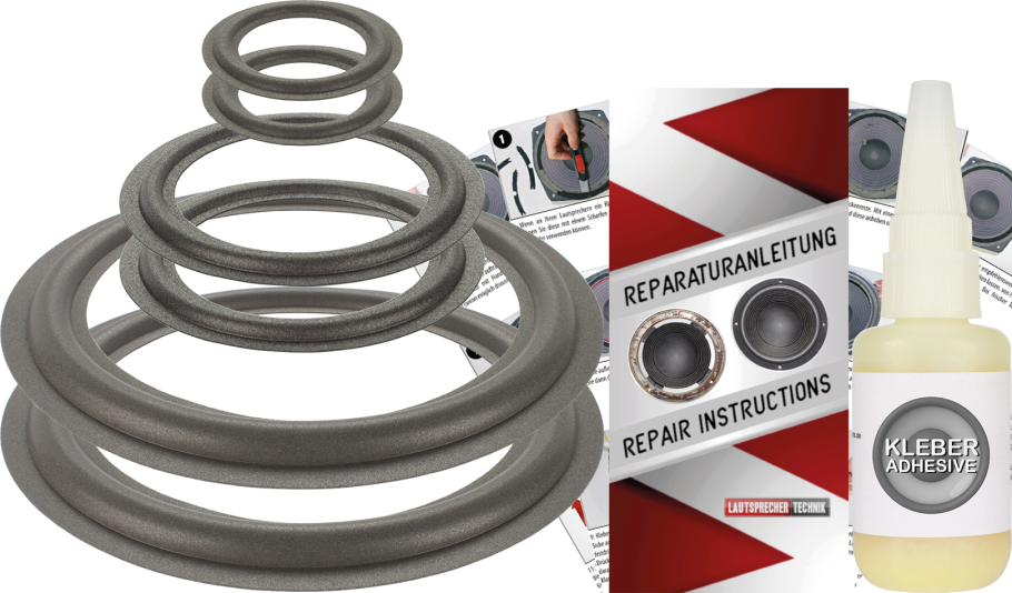 Infinity Crescendo CS 3008 Lautsprecher Sicken Reparatur Komplett Set Für Tieftöner, Mitteltieftöner Und Mitteltöner
