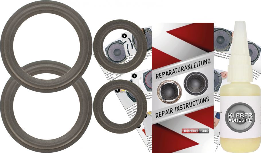 Infinity Delta 40 Speaker Surround Re-Foam Complete Repair Kit For Woofer And Midrange