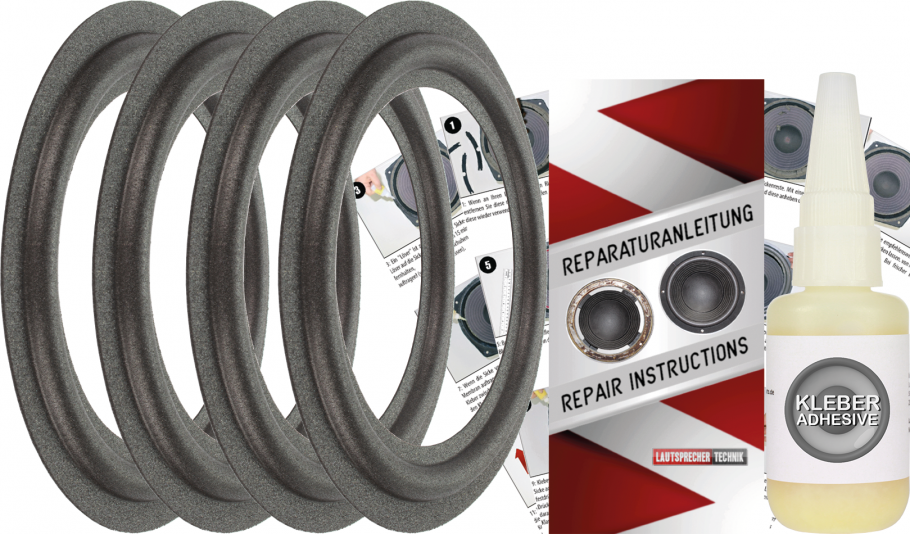 Infinity RS-10 Floorstanding Speaker Surround Re-Foam Repair Kit - 4 Pieces Surrounds
