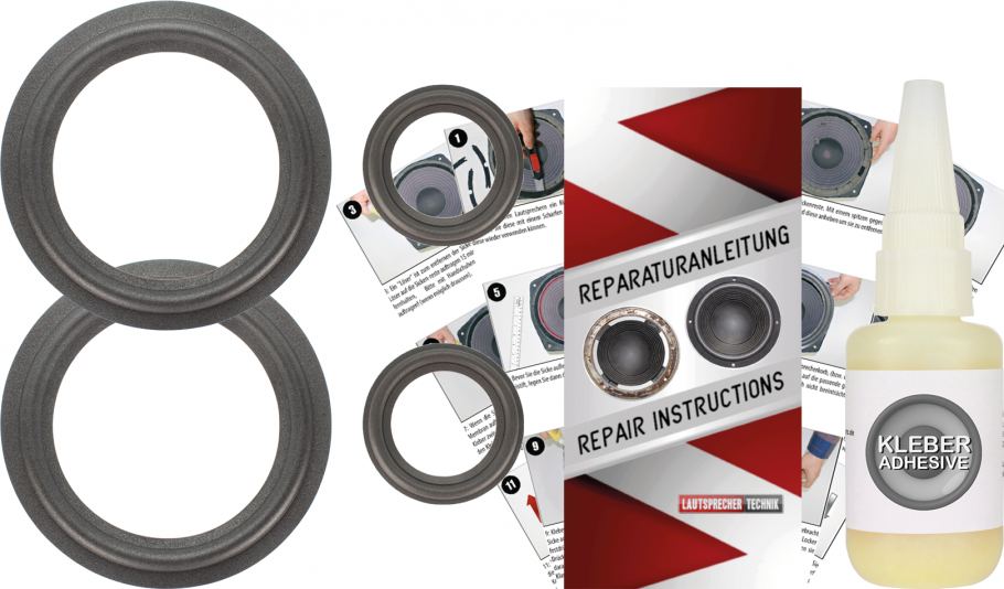 Infinity RS 7b Speaker Surround Re-Foam Complete Repair Kit For Woofer And Midrange