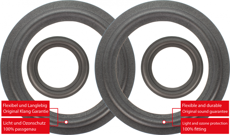 Infinity RS 7b Speaker Surround Re-Foam Complete Repair Kit For Woofer And Midrange