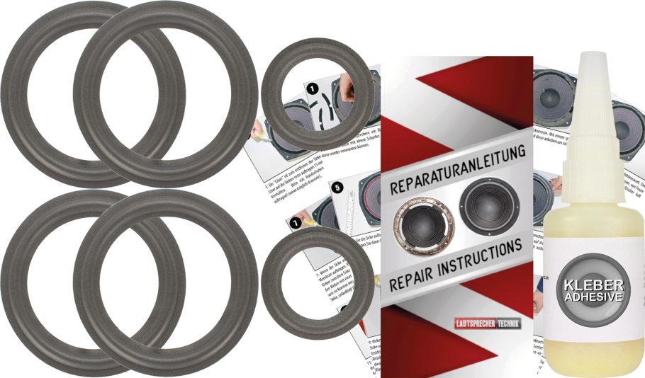Infinity Reference 60 Speaker Surround Re-Foam Complete Repair Kit For Woofer And Midrange