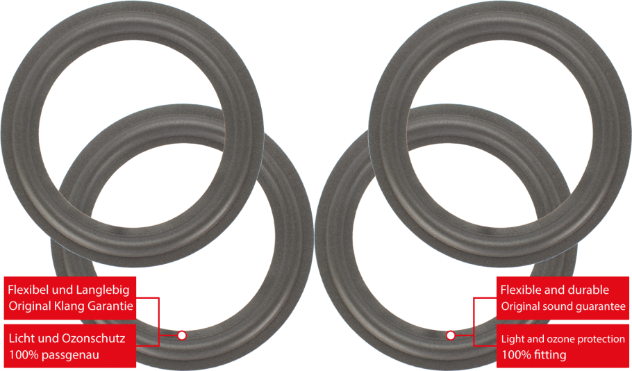 Infinity Reference 60 Speaker Surround Re-Foam Complete Repair Kit For Woofer And Midrange