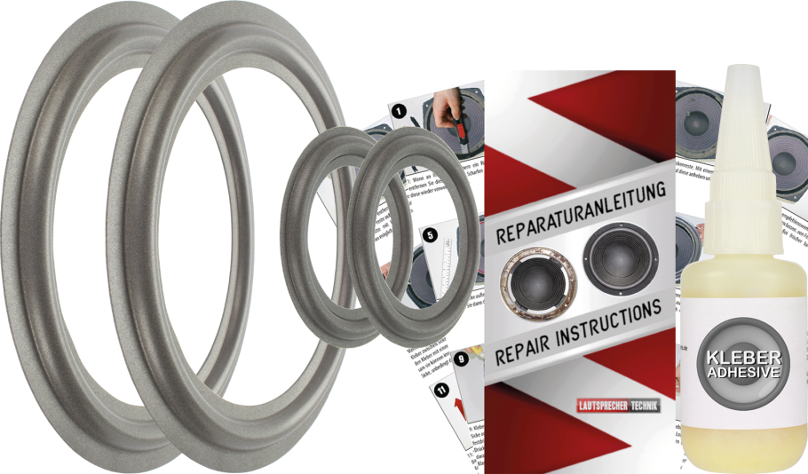 Infinity SM 115 Speaker Surround Re-Foam Complete Repair Kit For Woofer And Midrange