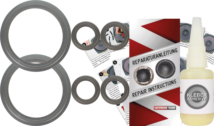 Infinity Studio Monitor 255 Speaker Surround Re-Foam Complete Repair Kit For Woofer And Midrange
