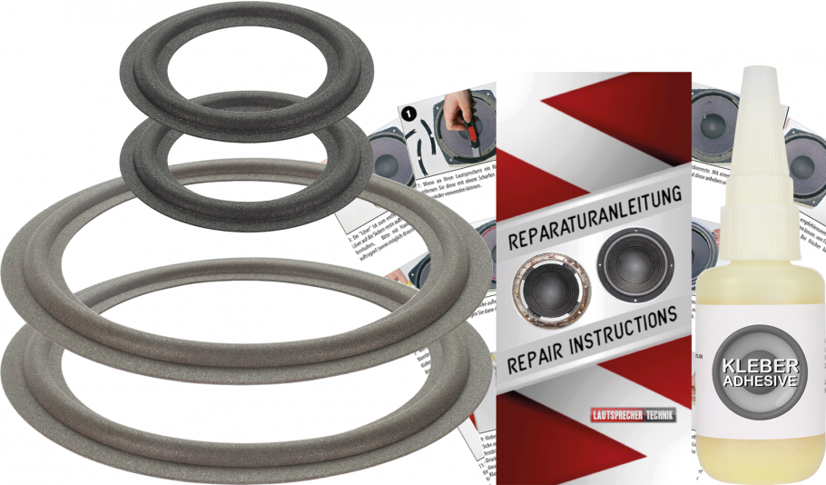 Jamo CL 30 Speaker Surround Re-Foam Complete Repair Kit For Woofer And Midrange