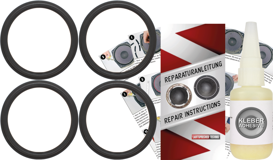 Jbl 4350B Studio Monitor Speaker Surround Re-Foam Repair Kit - 4 Pieces Surrounds For Woofer