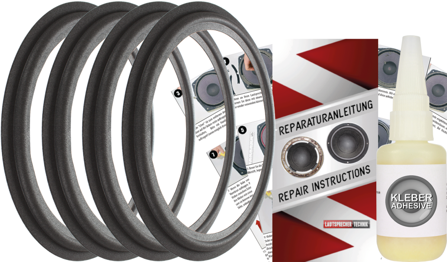 Jbl 4350B Studio Monitor Speaker Surround Re-Foam Repair Kit - 4 Pieces Surrounds For Woofer