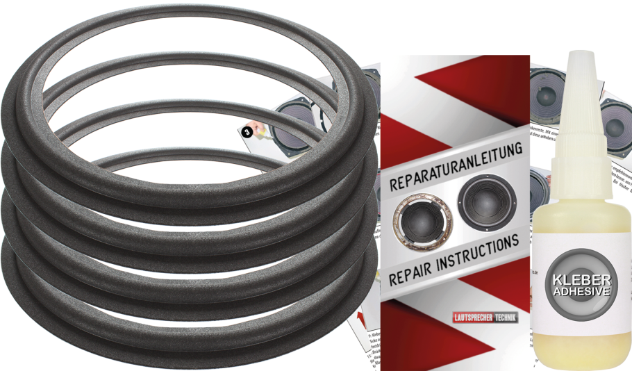 Jbl 4350B Studio Monitor Speaker Surround Re-Foam Repair Kit - 4 Pieces Surrounds For Woofer