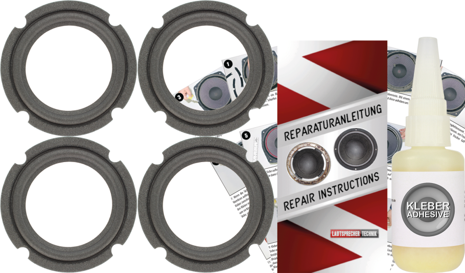 Jbl Control SB-1 Subwoofer Speaker Surround Re-Foam Repair Kit - 4 Pieces Surrounds