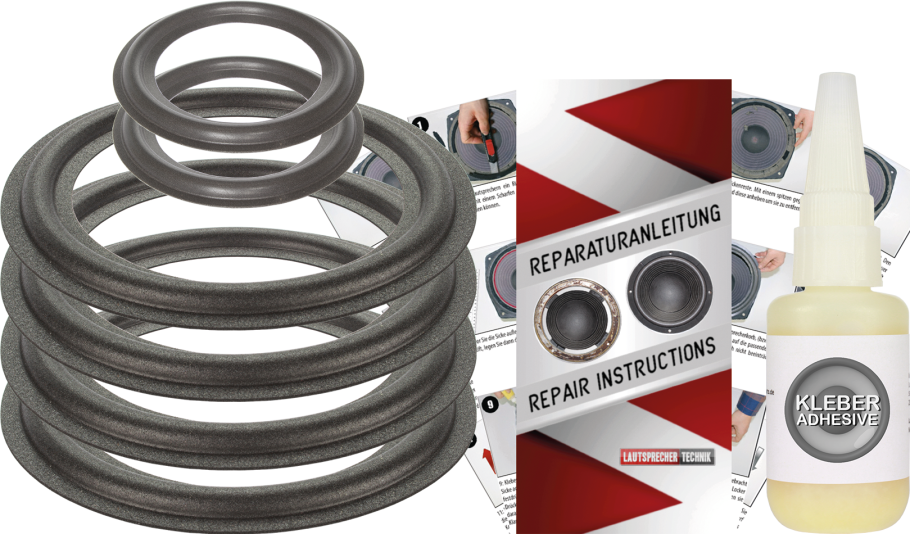 Jbl Ti 600 Speaker Surround Re-Foam Complete Repair Kit For Woofer And Midrange