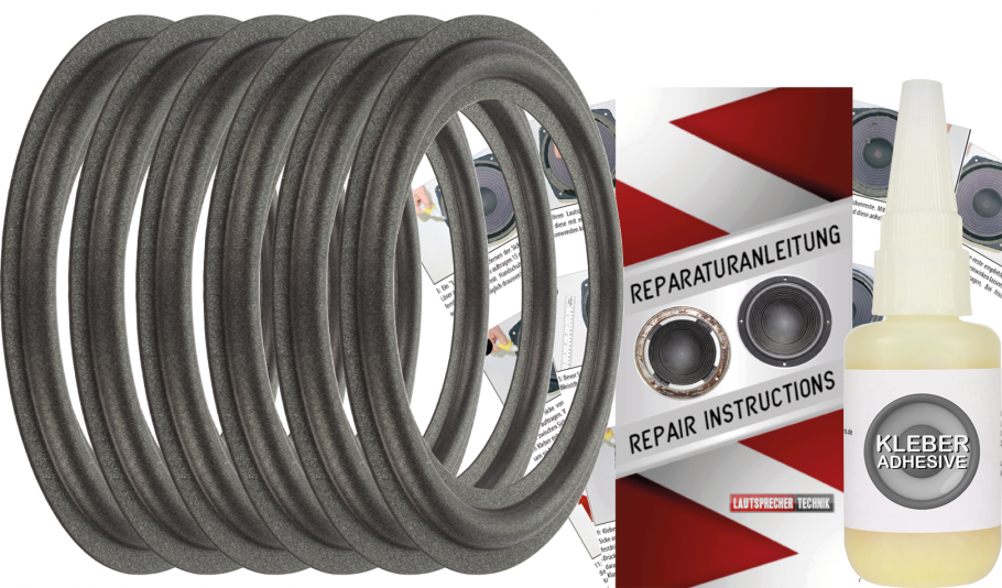 Magnat Art.-Nr 144 012 Speaker Surround Re-Foam Repair Kit - 6 Pieces Surrounds