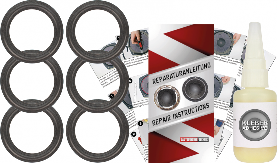 Magnat Art.-Nr. 148 120 Speaker Surround Re-Foam Repair Kit - 6 Pieces Surrounds
