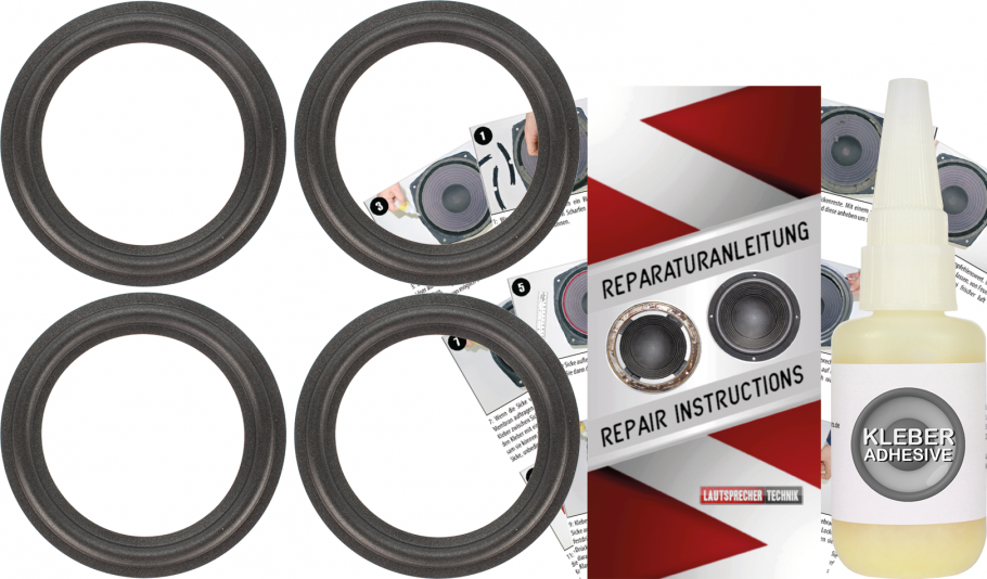 Magnat CONCEPT 5 Speaker Surround Re-Foam Repair Kit - 4 Pieces Surrounds